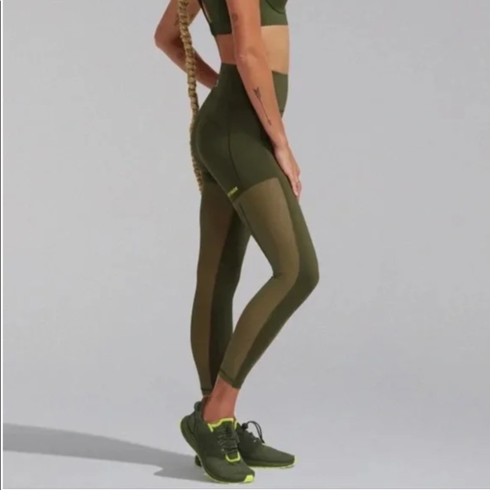Adidas Ivy Park x Peloton power tights Olive Green leggings